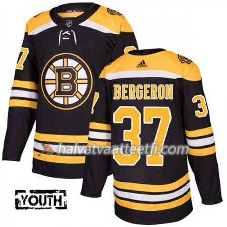 Lasten NHL Boston Bruins Pelipaita Patrice Bergeron 37 Adidas 2017-2018 Musta Authentic